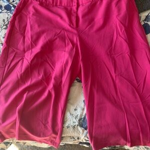 Lane Bryant Vibrant Pink Cropped Pants